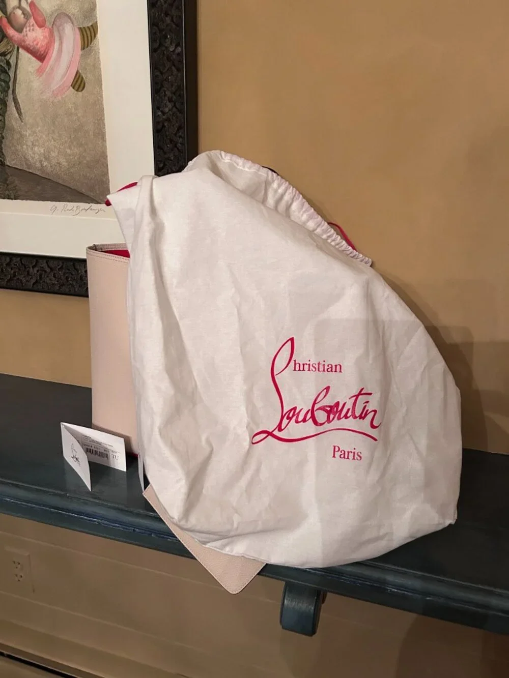 Christian Louboutin Cabata Large tote in Leche, Rare Neutral Shade